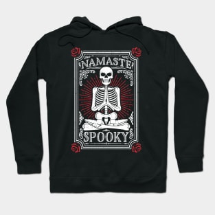 Namaste Spooky Halloween Yoga Skeleton Hoodie